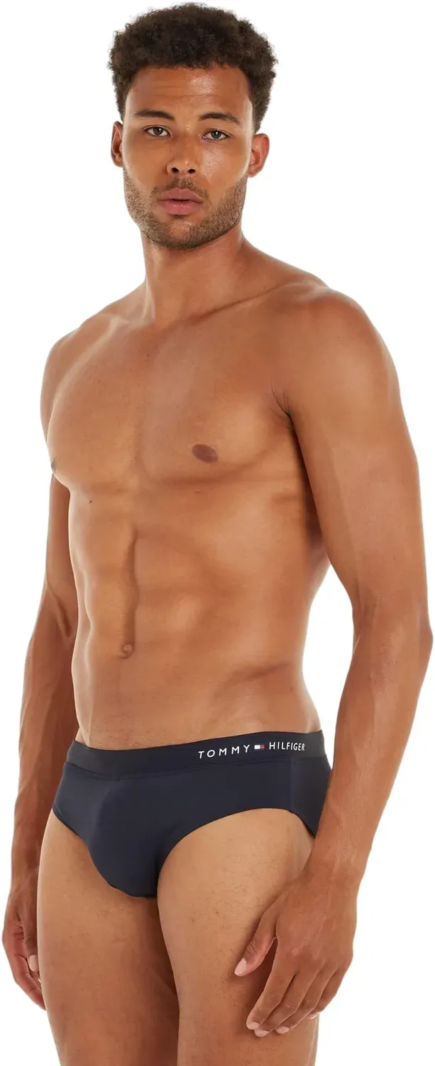 Tommy Hilfiger slip bagno uomo corto blu Desert Sky