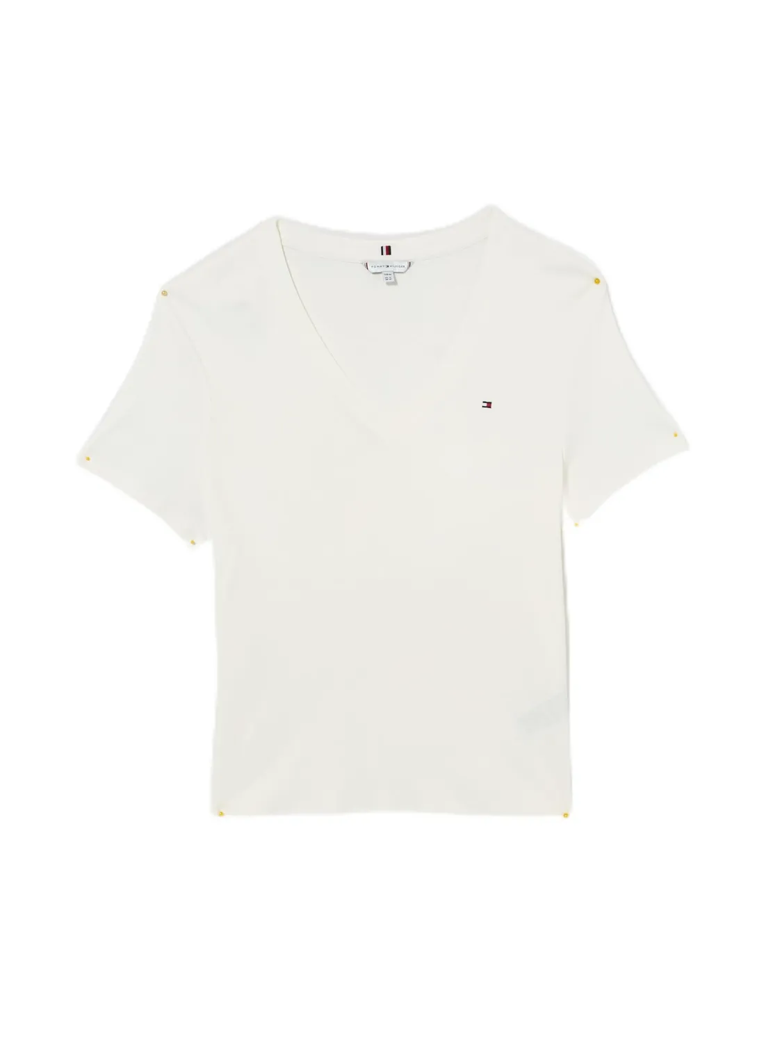 Tommy Hilfiger Cody Maglietta Donna Scollo V Blu Slim