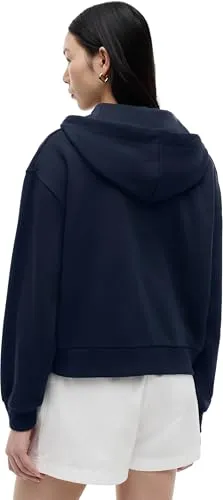 Tommy Hilfiger Roundal WW0WW50938 felpa donna XL zip blu