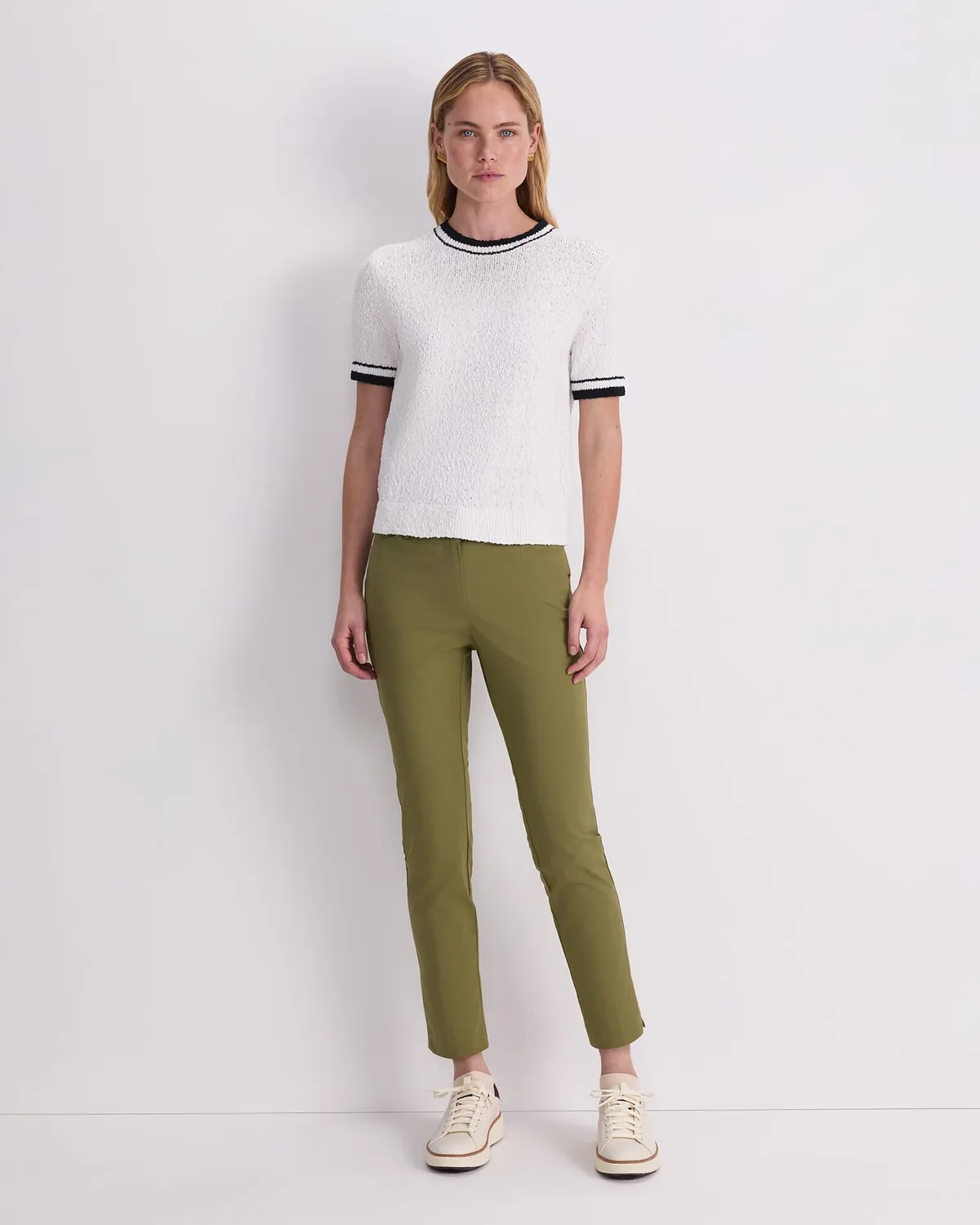 Sportscraft Cotton Crew Neck Knit maglione cotone donna