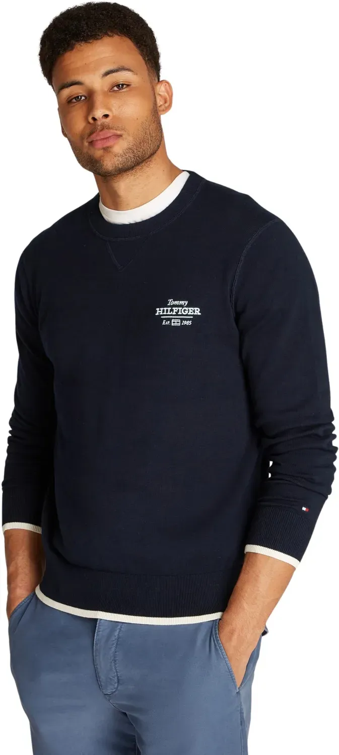 Tommy Hilfiger Graphic Cotton pullover uomo 3XL Desert Sky