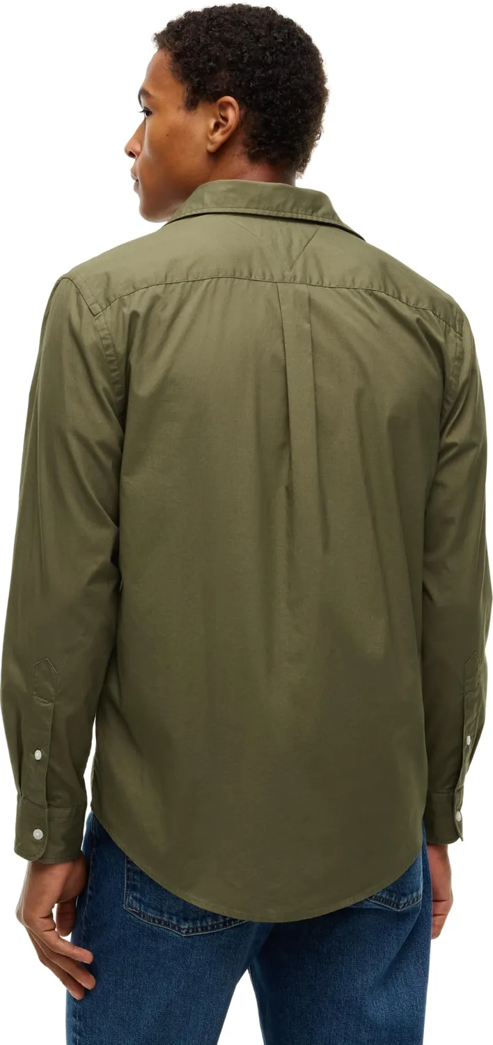 Tommy Hilfiger Flex Popeline MW0MW37550 camicia uomo L verde