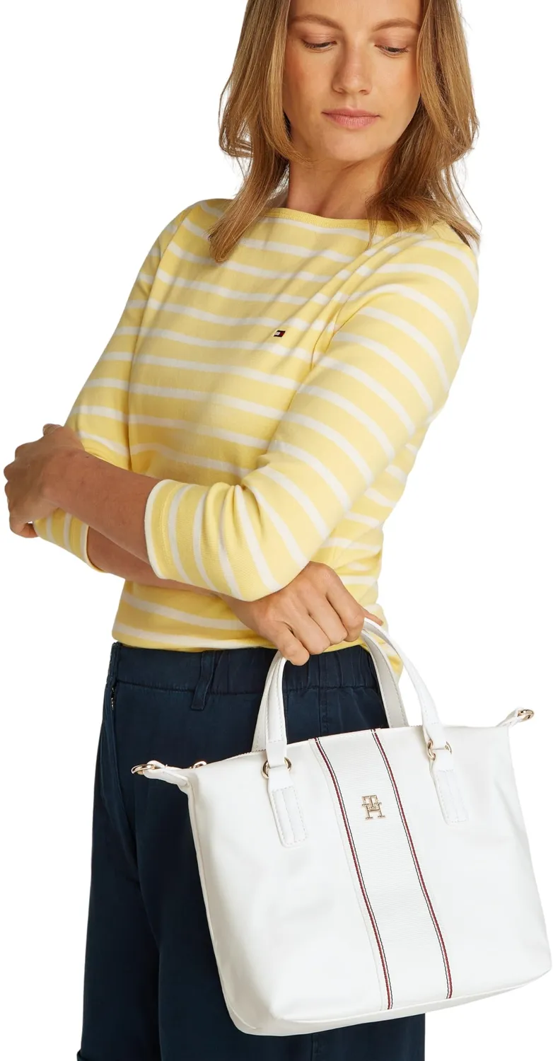 Tommy Hilfiger Poppy AW0AW17204 Tote Donna Piccola Ecru