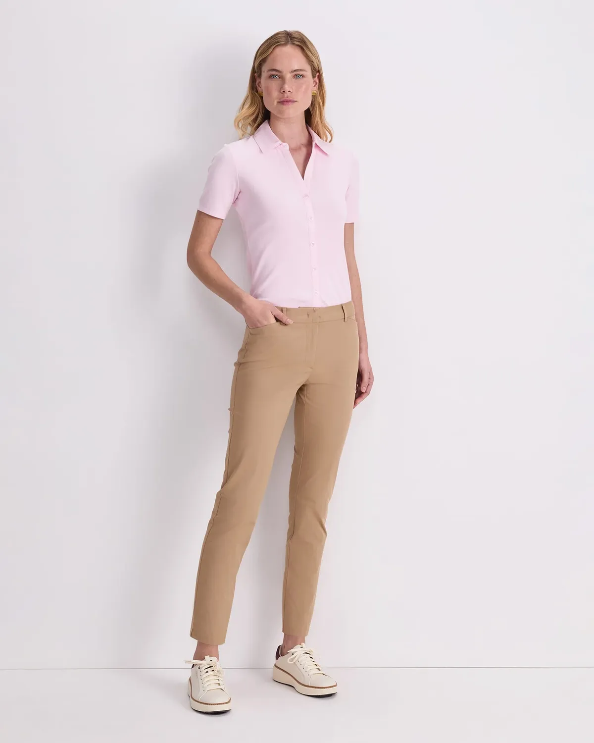 Sportscraft Evie Straight Capri pantaloni donna cotone elasticizzato