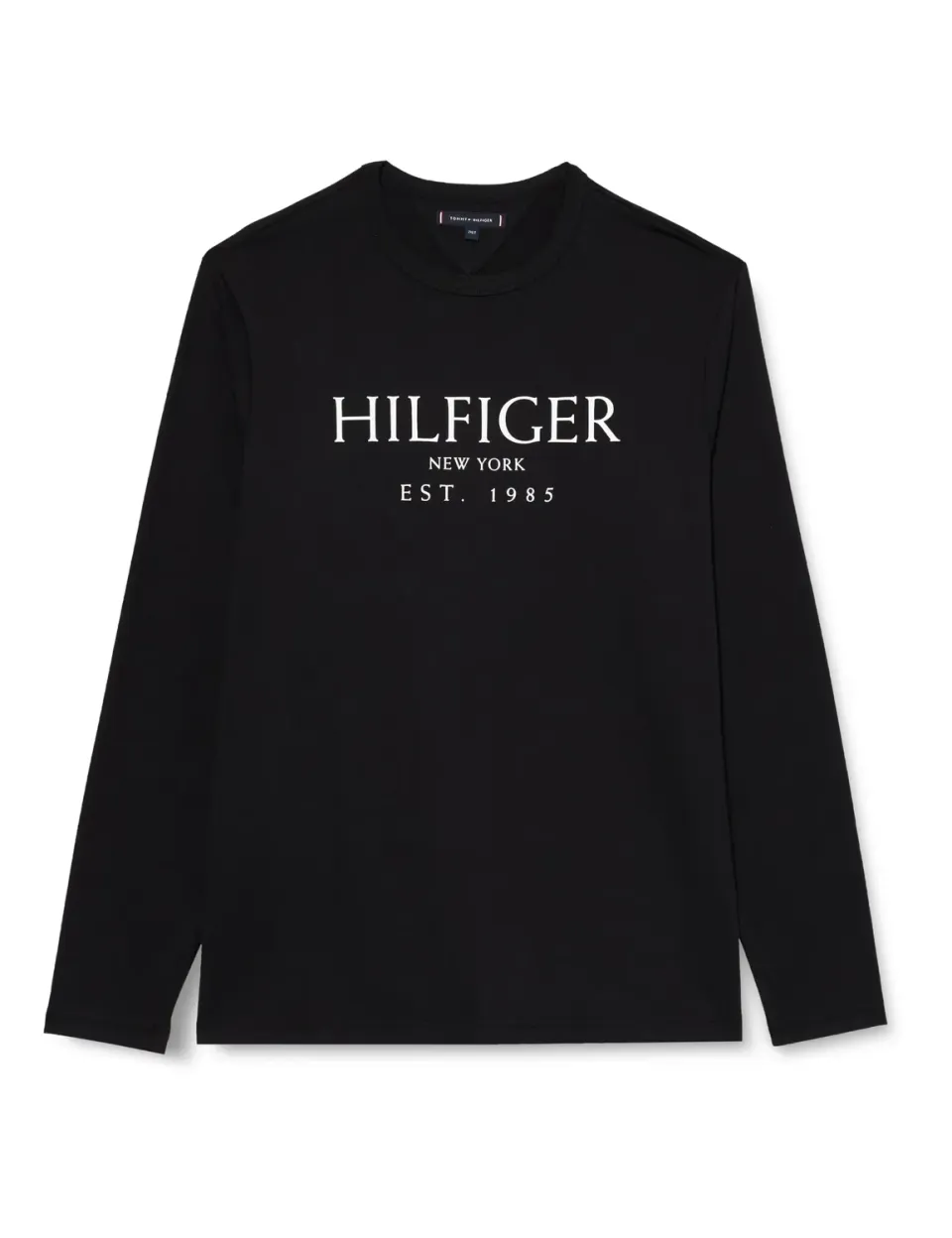 Tommy Hilfiger maglietta maniche lunghe nera girocollo