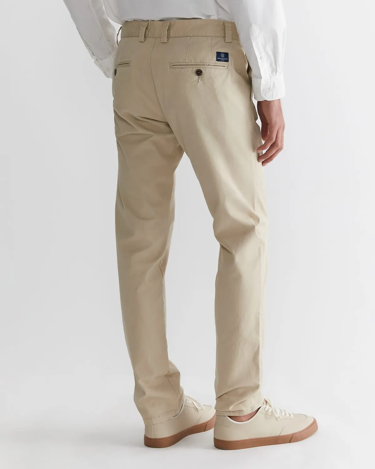 Sportscraft Smith pantaloni chino tapered stretch cotone