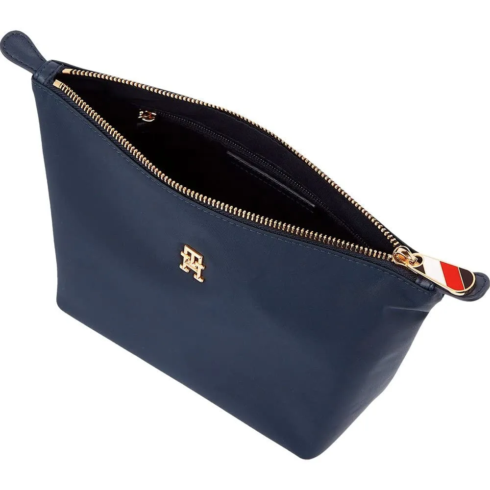 Tommy Hilfiger Poppy beauty case blu sostenibile