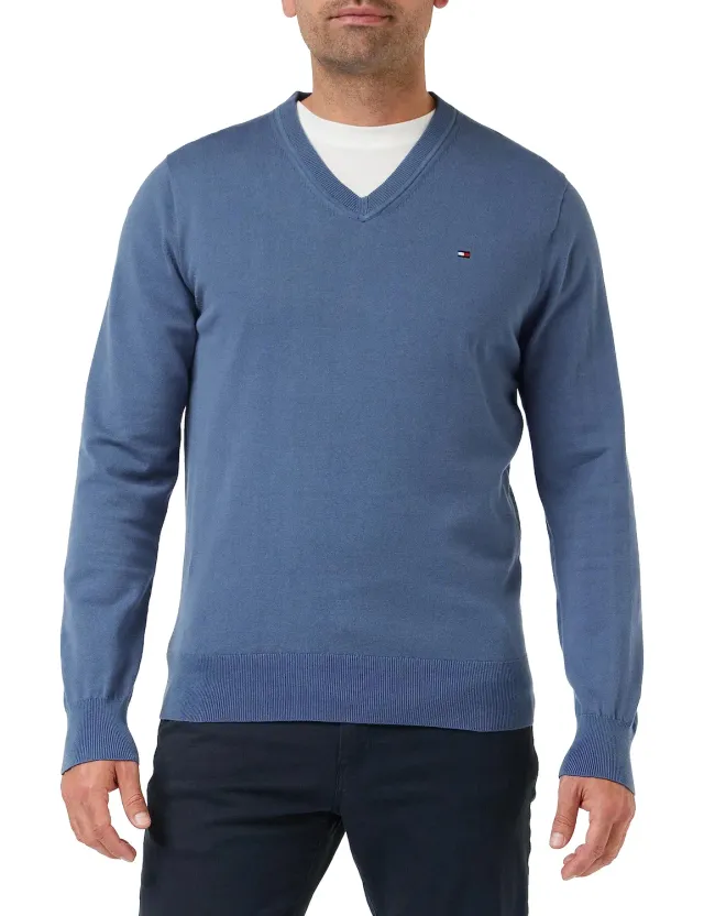 Tommy Hilfiger 1985 V Neck maglione scollo a V uomo