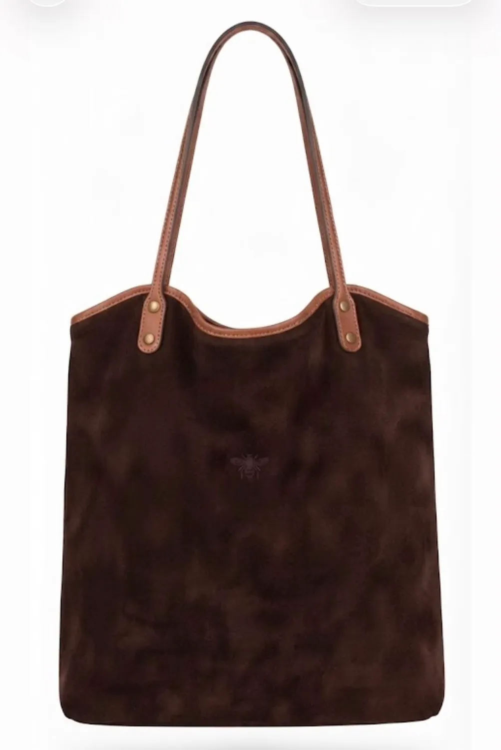 LOL Roma Irma borsa spalla pelle suede testa di moro