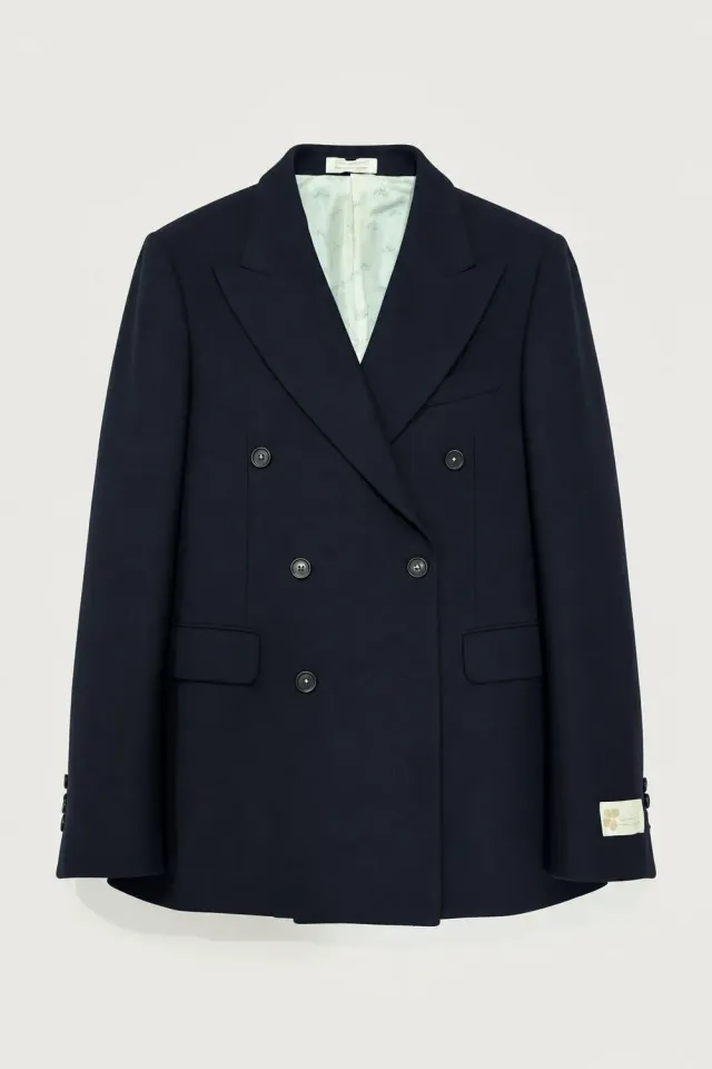 Massimo Alba Monster blazer uomo dark blue lana seta