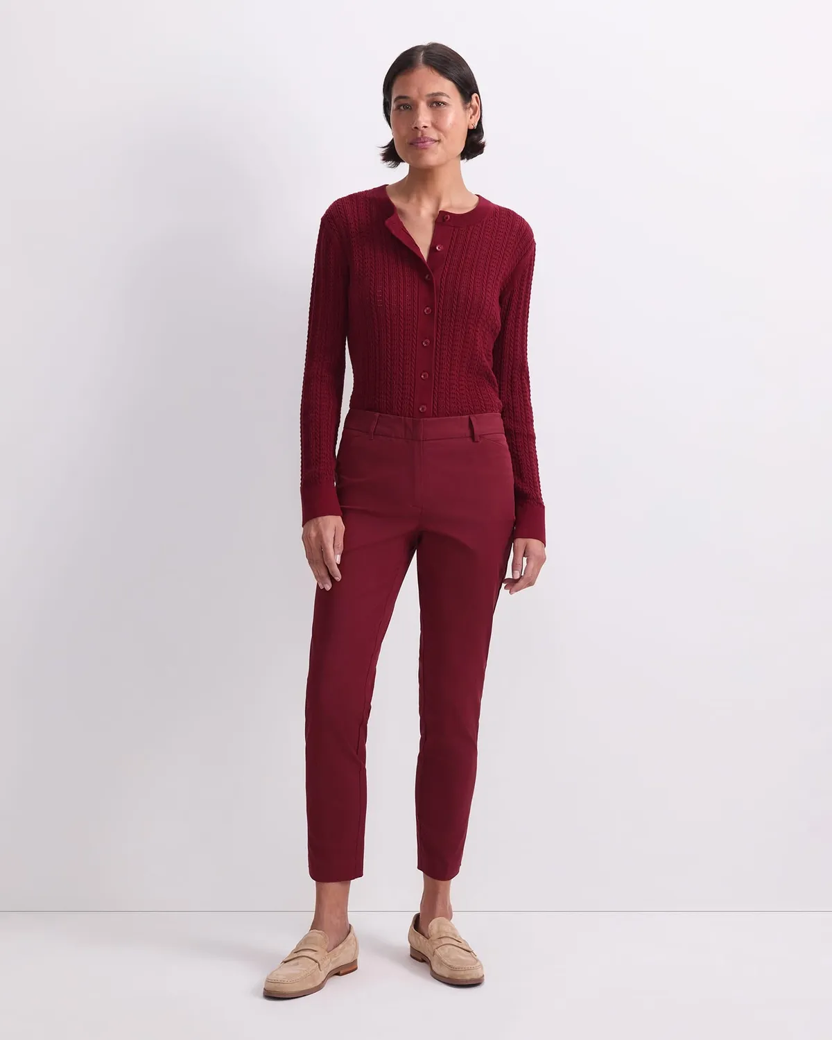 Sportscraft Evie 115359G1 pantalone donna capri antipiega stretch