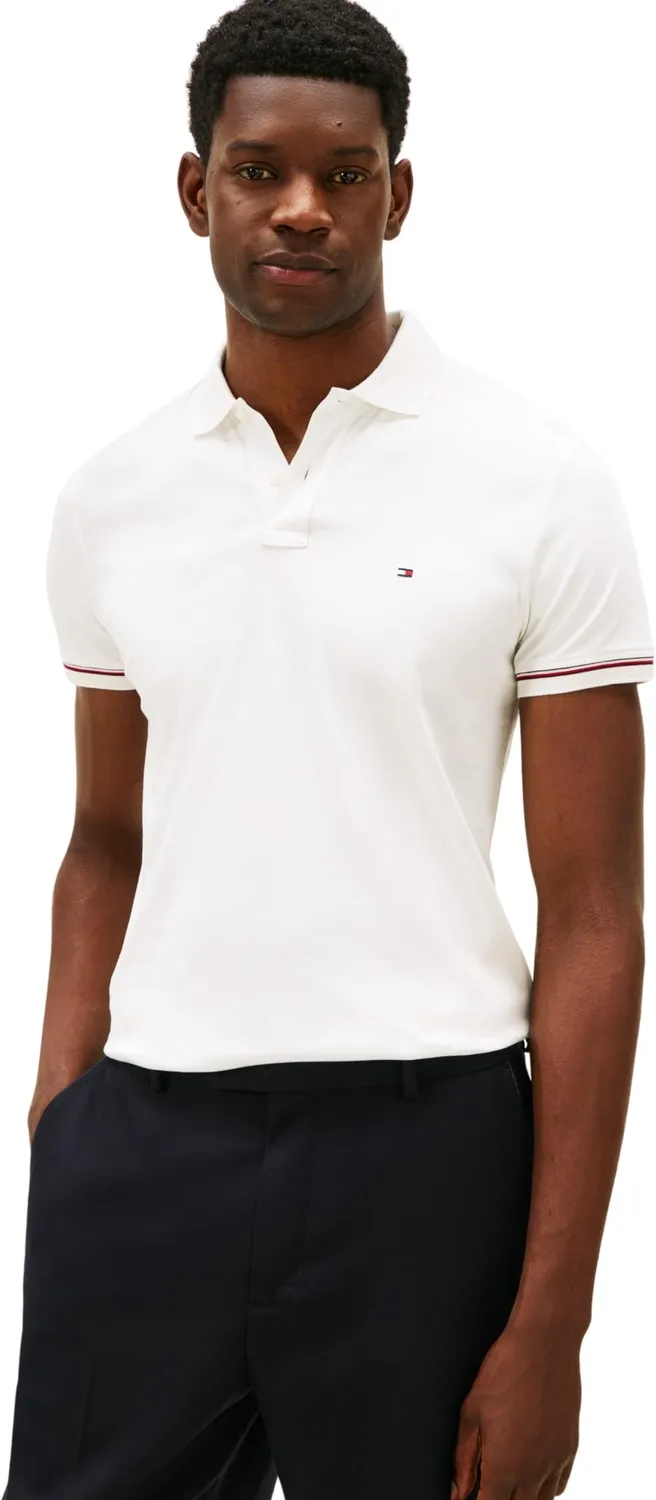 Tommy Hilfiger MW0MW42743 polo slim uomo cotone navy