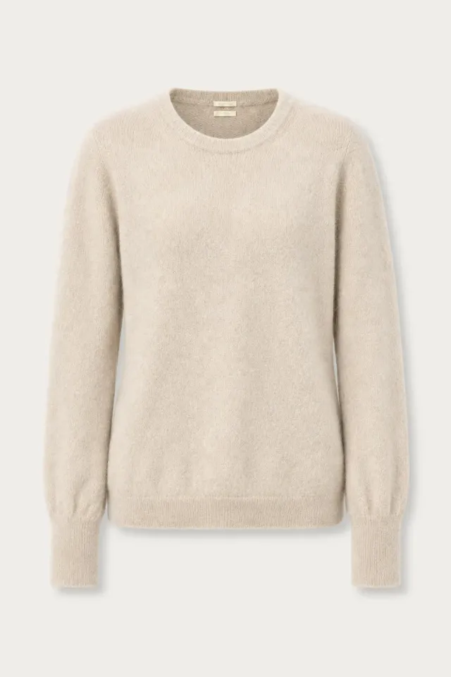 Massimo Alba Amalia girocollo cashmere magnolia