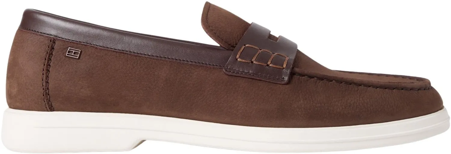 Tommy Hilfiger Mix Nubuck FM0FM05785 mocassini uomo marrone