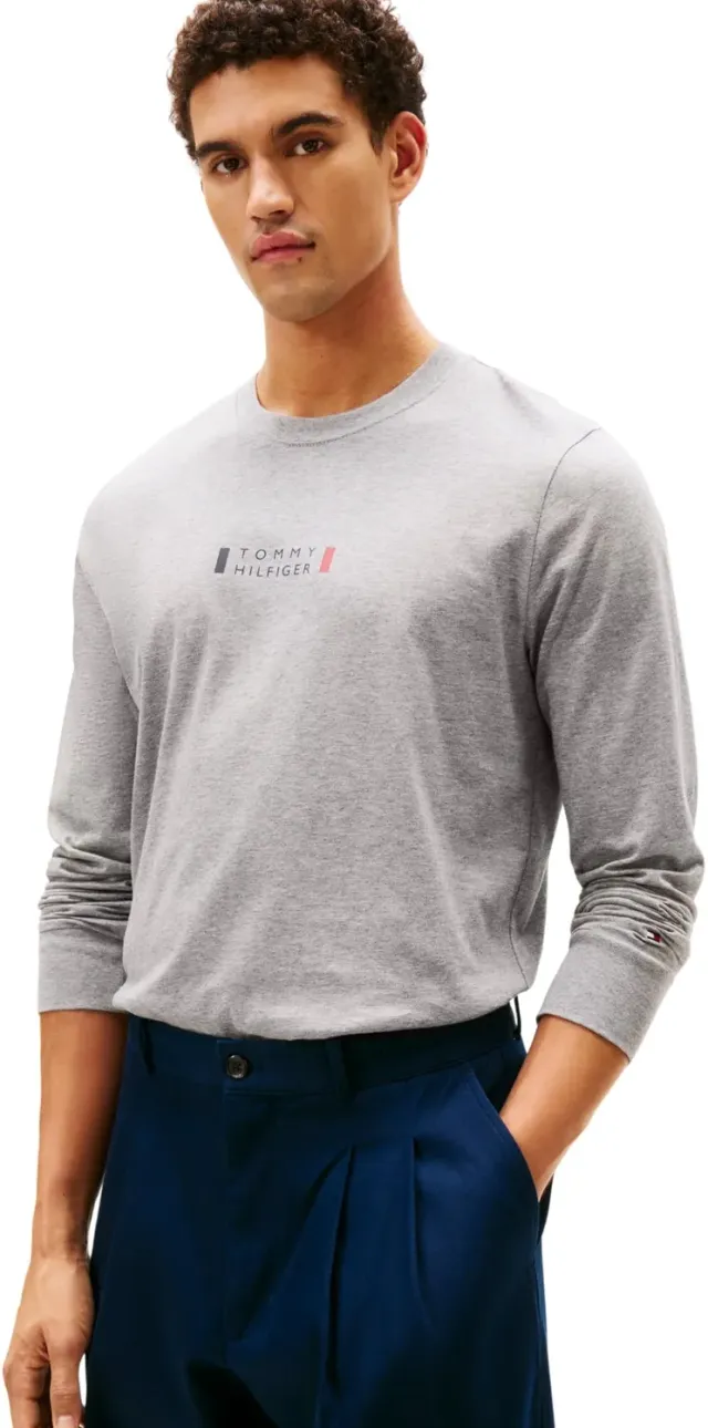 Tommy Hilfiger Brand Love maglietta manica lunga M grigia