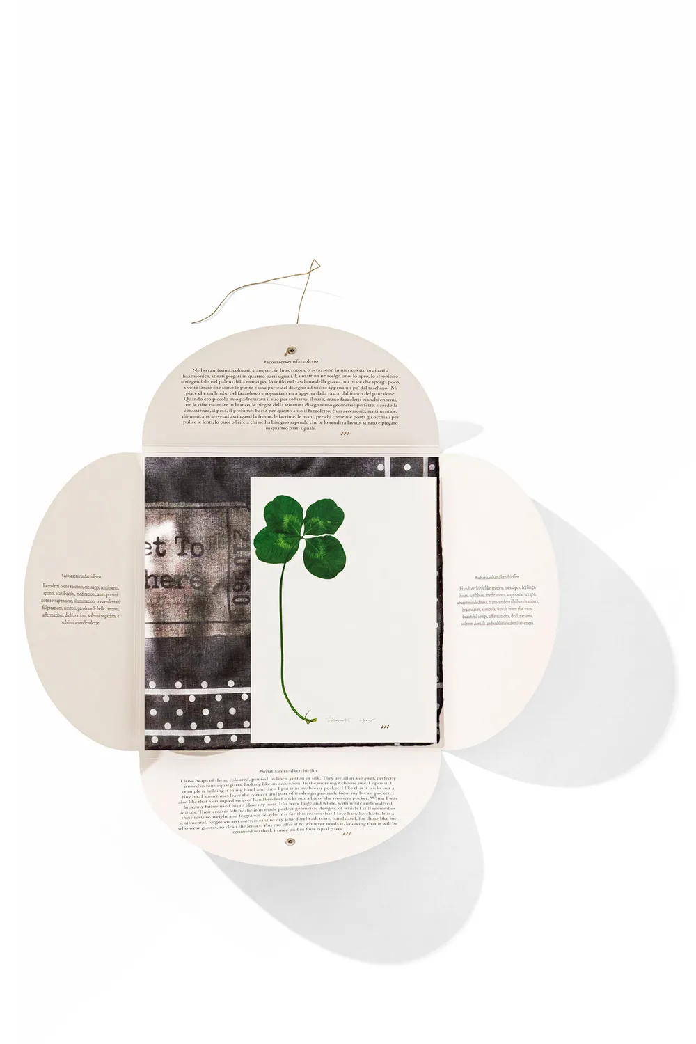 Massimo Alba Hanky1 fazzoletto spago ticket to anywhere