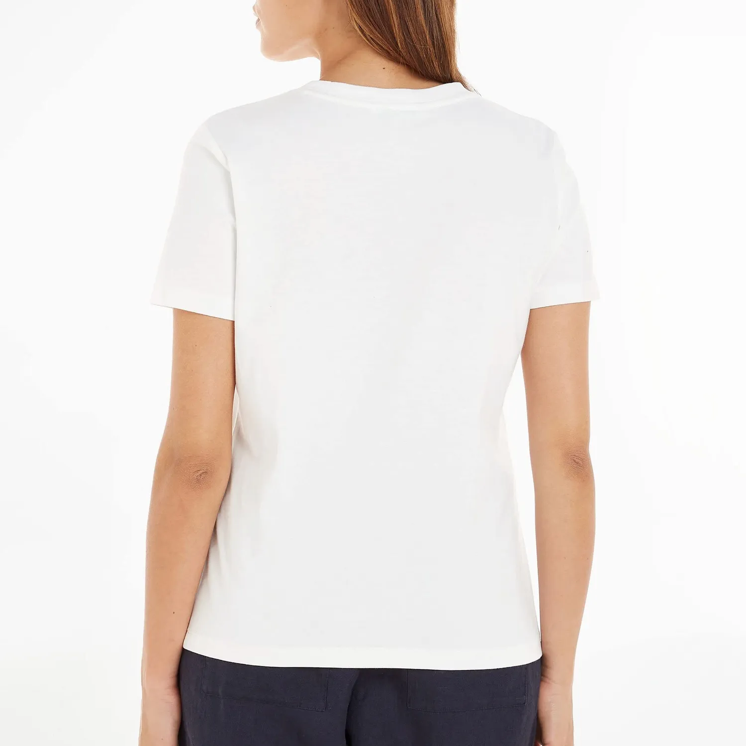 Tommy Hilfiger Reg Rope Puff Top Donna Bianco Ecru Cotone