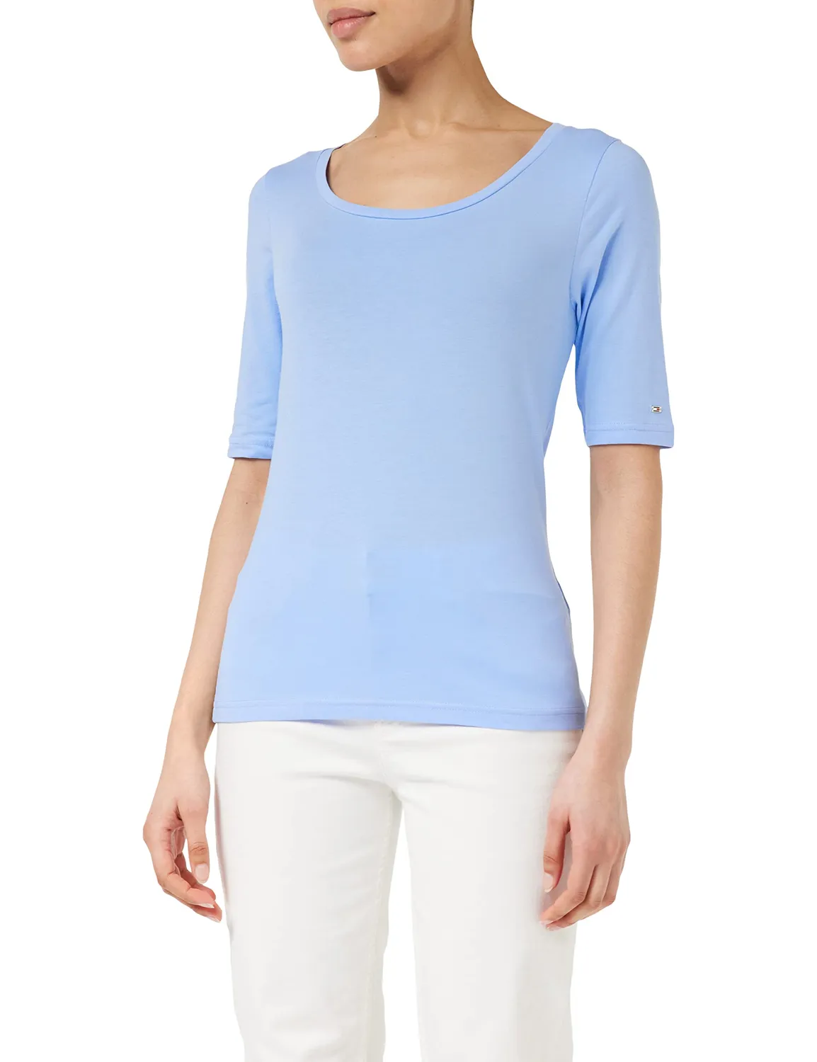 Tommy Hilfiger Modern Scoop WW0WW37858 top donna maniche corte