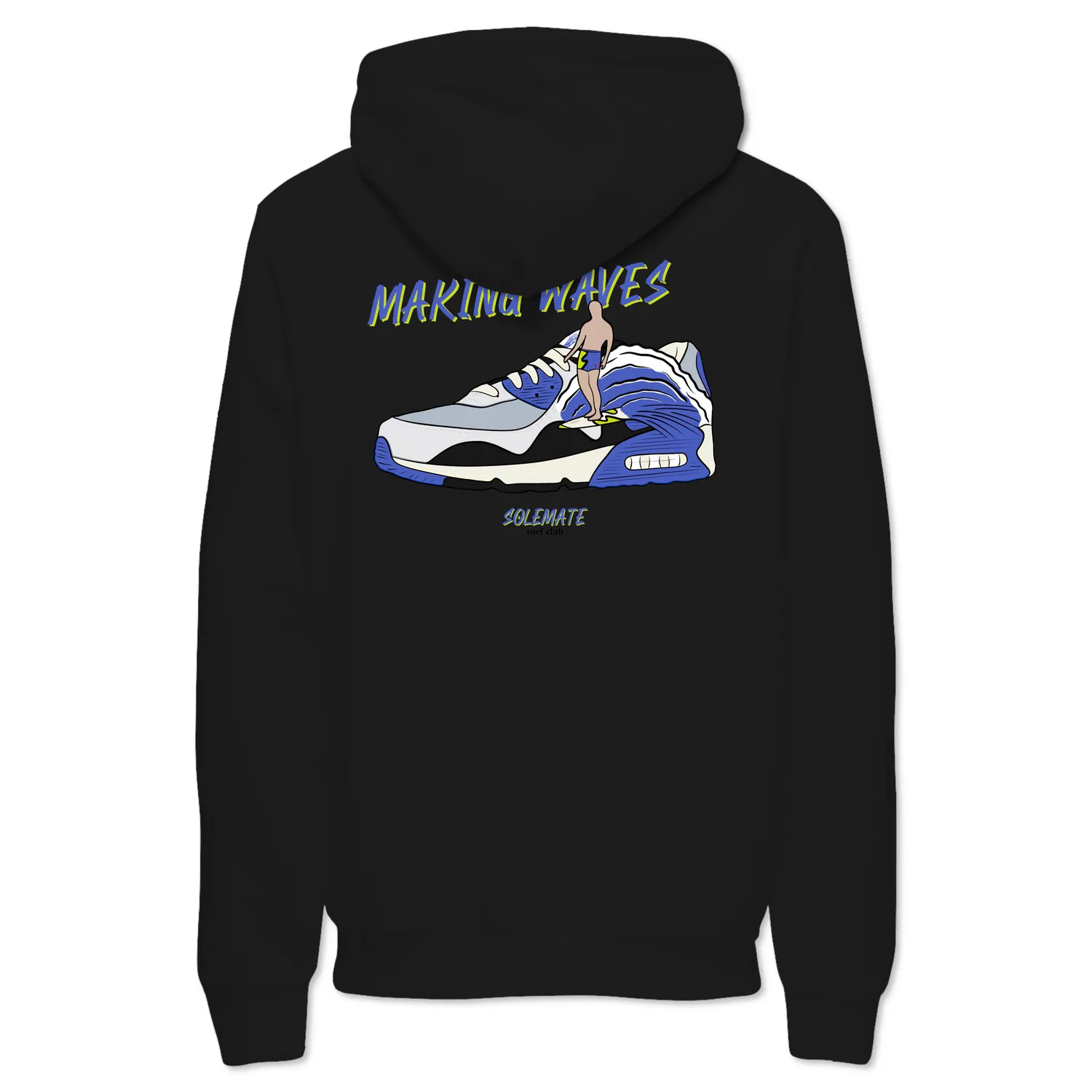 Solemate Sapphire Wave felpa con cappuccio grigia cotone