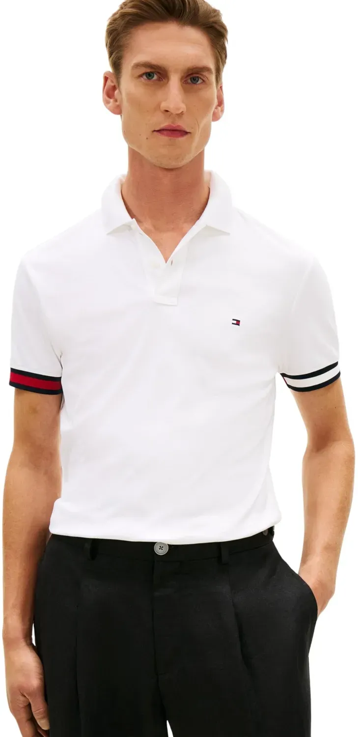 Tommy Hilfiger MW0MW42743 polo slim uomo cotone navy