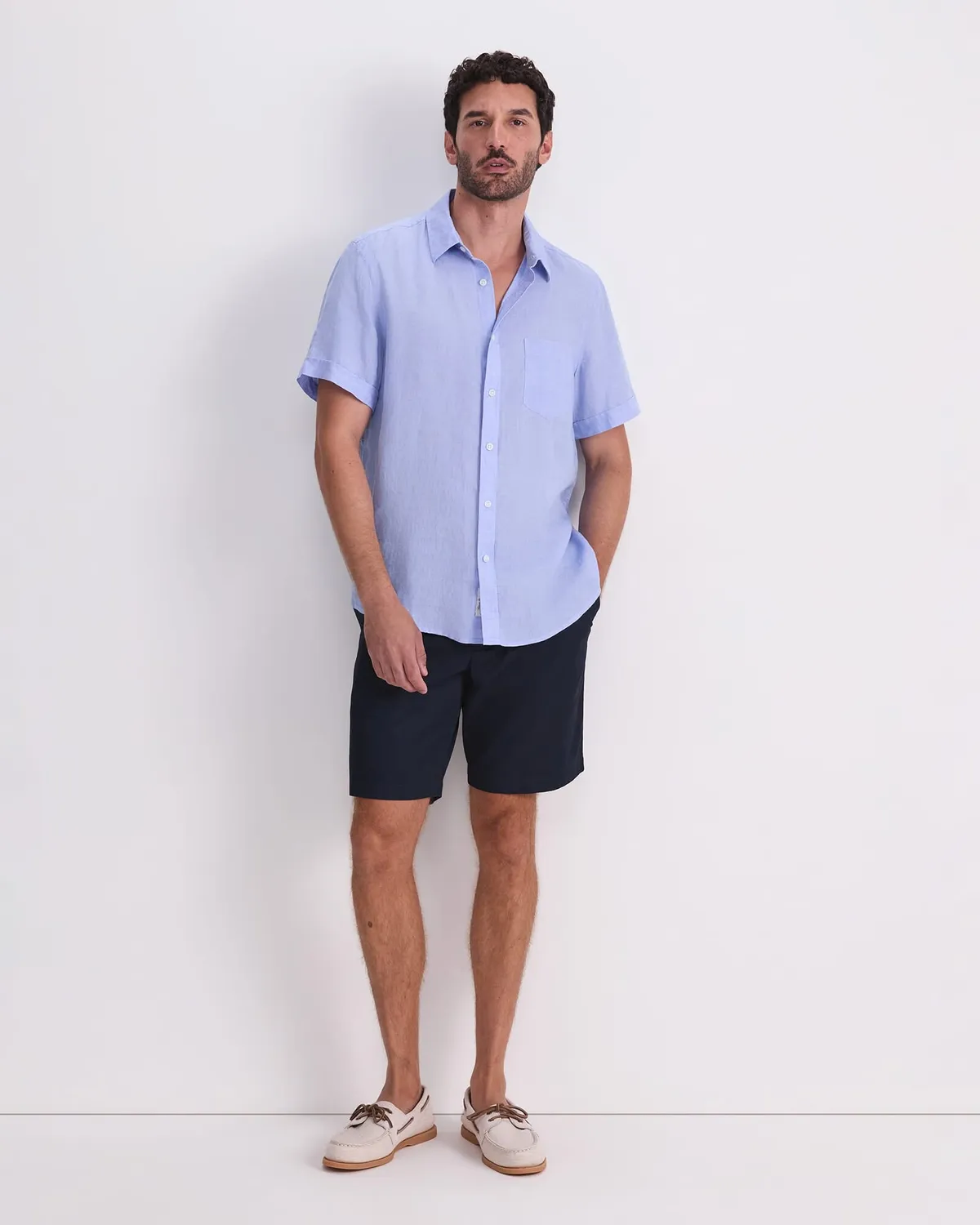 Sportscraft Delave Linen camicia lino uomo manica corta