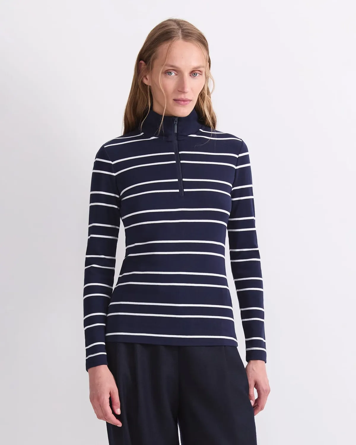 Sportscraft Lucy 119946 maglia zip donna a righe