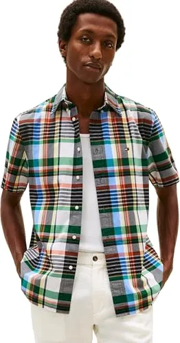 Tommy Hilfiger Flex Pop camicia manica corta L quadri