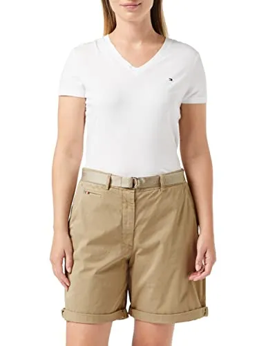 Tommy Hilfiger shorts donna pantaloncini chino twill cotone