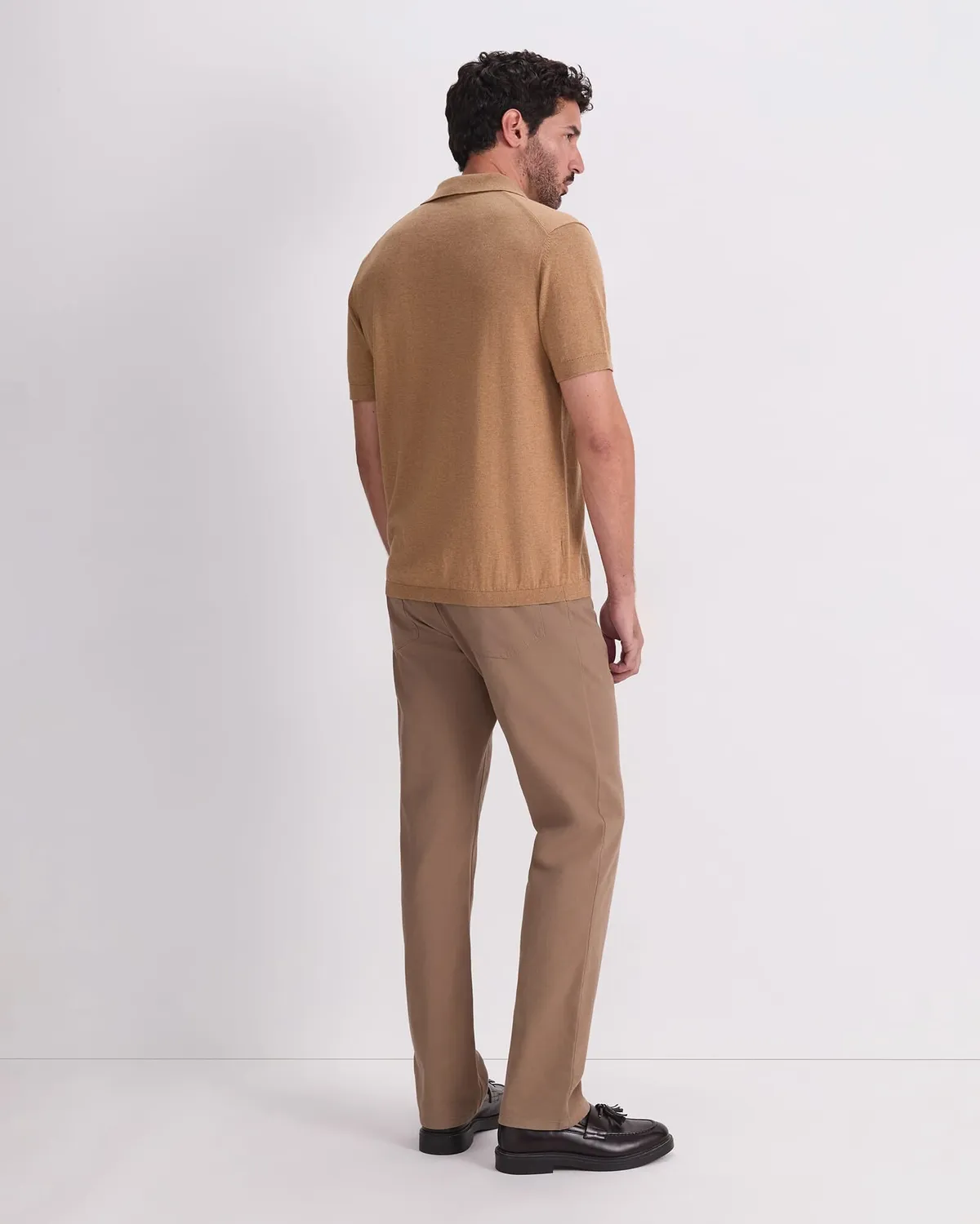 Sportscraft Ojas Knit Polo uomo cotone seta cashmere
