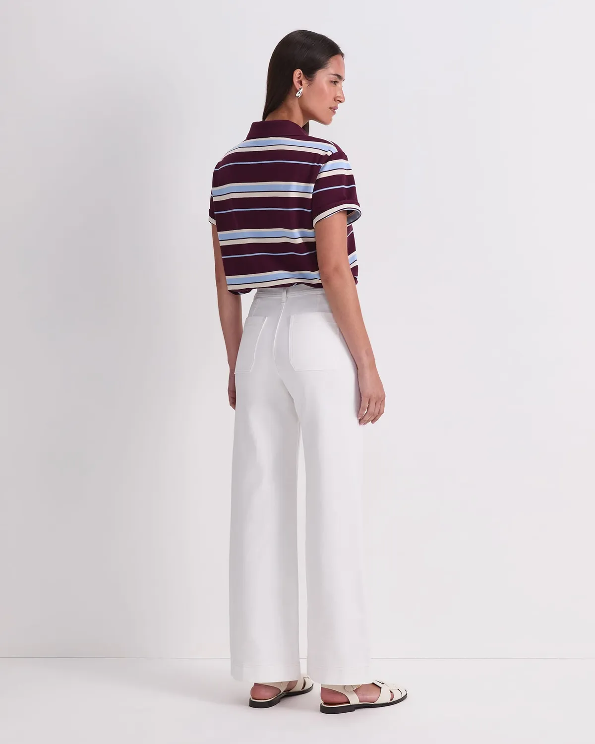 Sportscraft Tessa Wide Leg Jean jeans donna bianco
