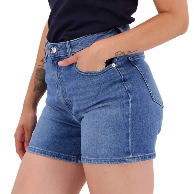 Tommy Hilfiger Suki pantaloncini donna denim straight HW blu
