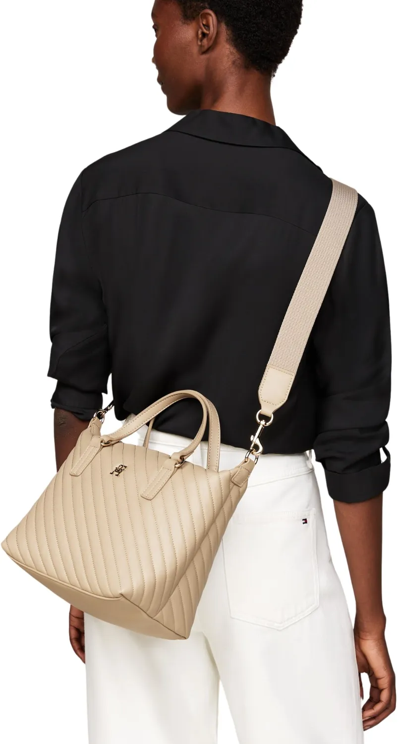 Tommy Hilfiger Poppy Reform Piccola Borsa Tote Beige