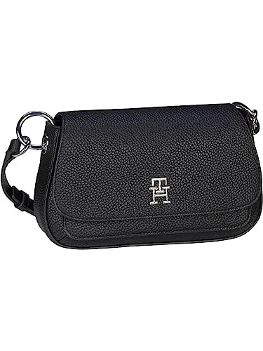 Tommy Hilfiger TH Emblem AW0AW14502 Borsa Tracolla Donna Nera