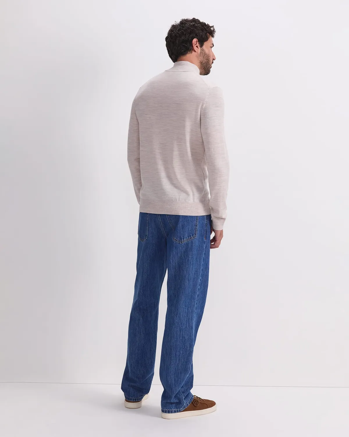 Sportscraft Merino Quarter Zip maglione lana merino mezza zip