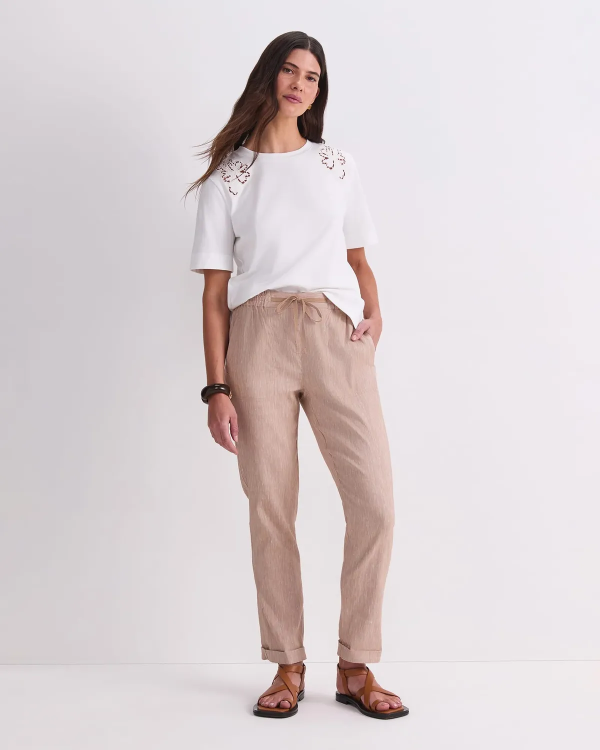 Sportscraft Paloma Broderie t-shirt donna cotone