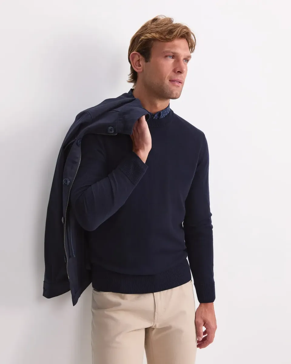 Sportscraft Merino Crew Neck maglione uomo lana merino