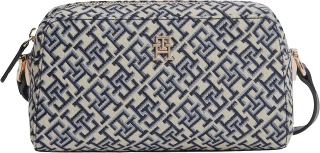 Tommy Hilfiger Grace borsa tracolla Blue Mono monogramma
