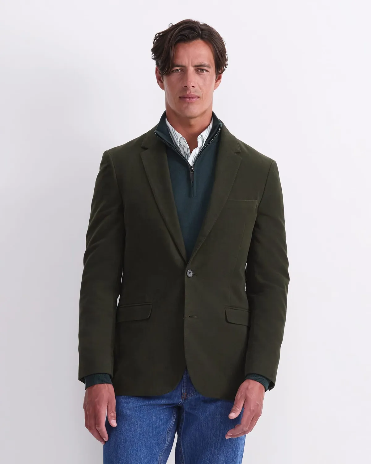 Sportscraft Italian Moleskin blazer donna 42 cotone