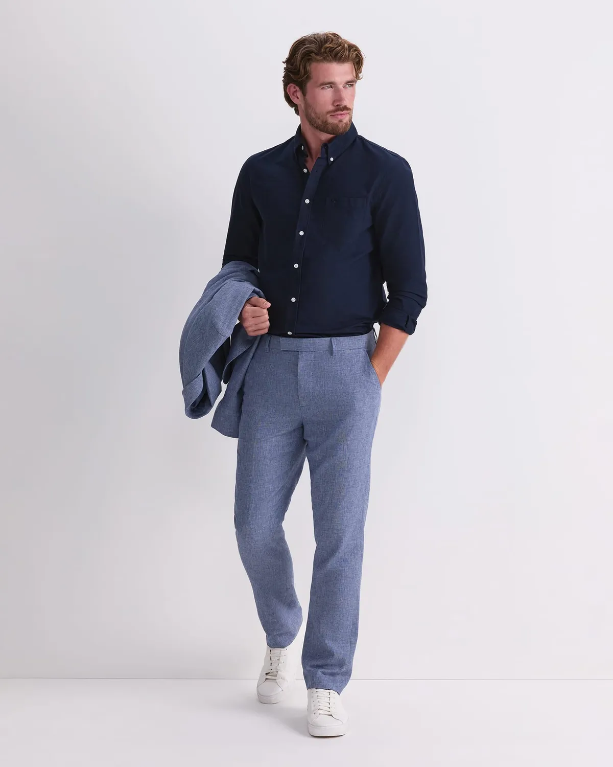 Sportscraft Ridley pantalone uomo lino e cotone