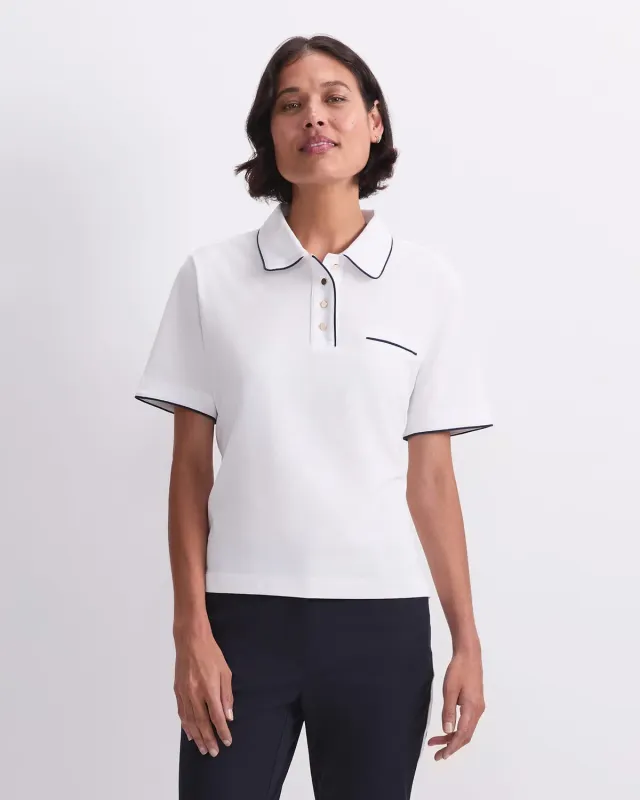 Sportscraft Tara Tipped Pique polo cotone