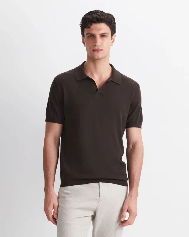 Sportscraft Ojas Knit Polo polo uomo cotone seta cashmere