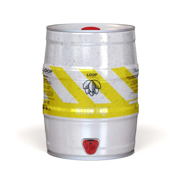 Loop Yellow Face Fustino Birra 5 Litri PartyKEG