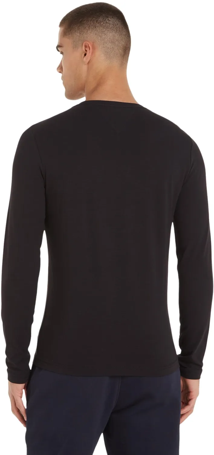 Tommy Hilfiger MW0MW10804 camicia slim uomo nera stretch