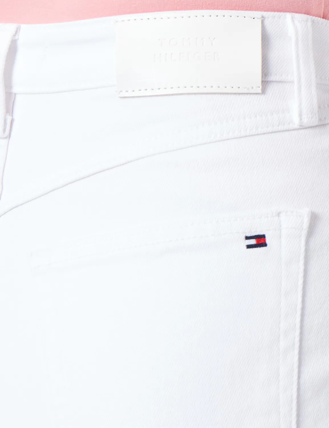 Tommy Hilfiger Straight shorts jeans donna vita alta cotone