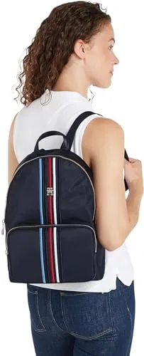 Tommy Hilfiger Zaino Donna Piccolo Blu Space Blue