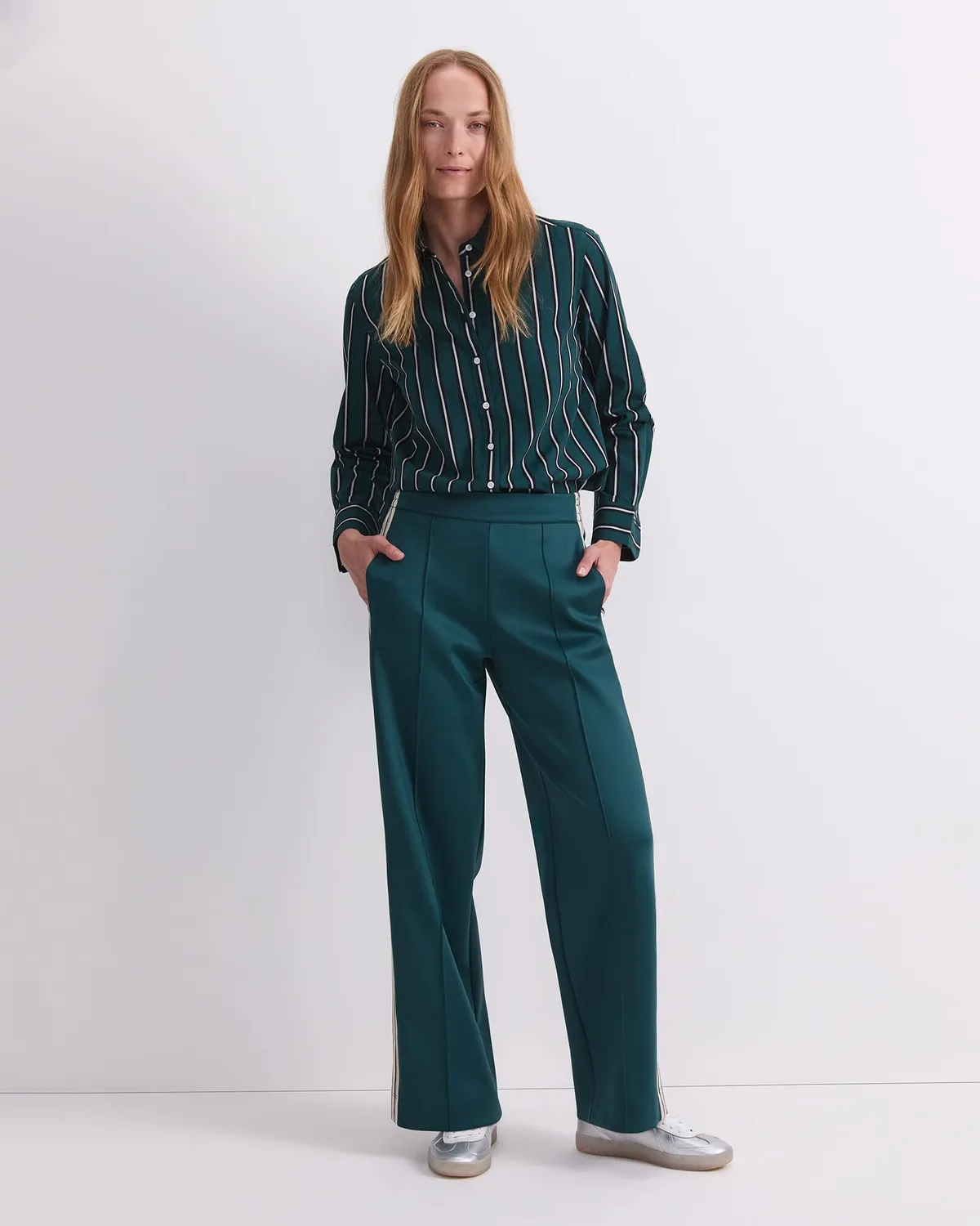 Sportscraft Lina Trackpant pantaloni donna nero elastico