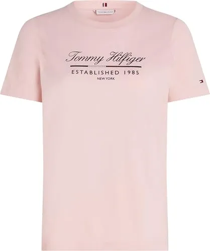 Tommy Hilfiger t-shirt cotone donna grafica maniche corte