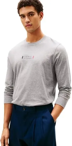 Tommy Hilfiger Brand Love maglietta manica lunga M grigia
