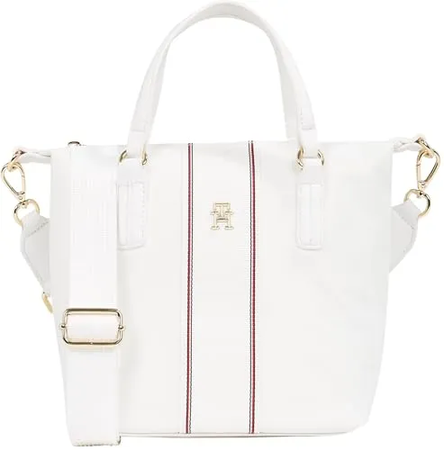 Tommy Hilfiger Poppy AW0AW17204 Tote Donna Piccola Ecru