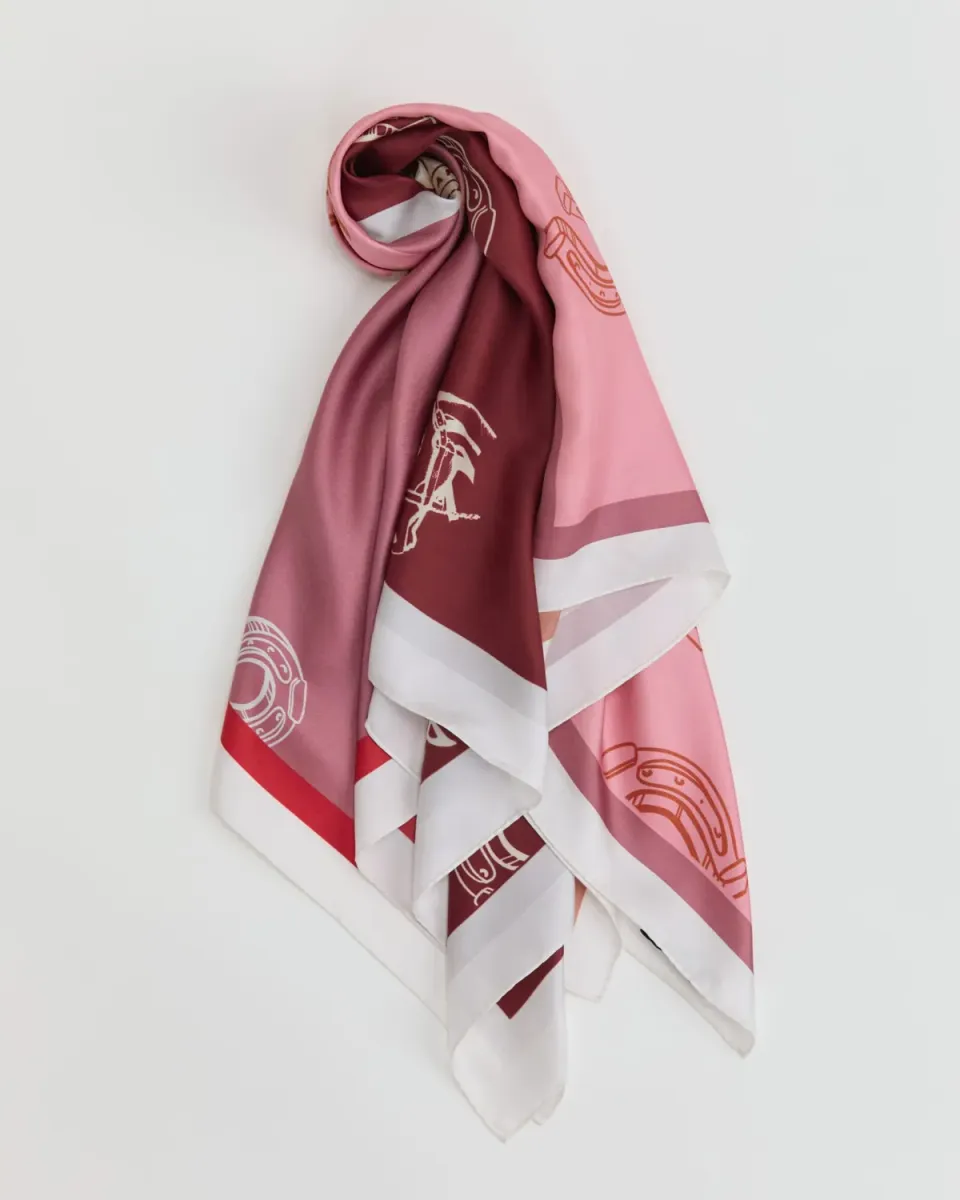 Sportscraft Hannah foulard seta 100x100 stampa equestre